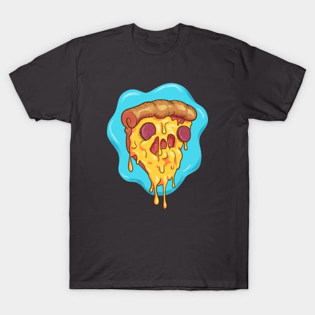 Pizza Face T-Shirt by 9shanks9